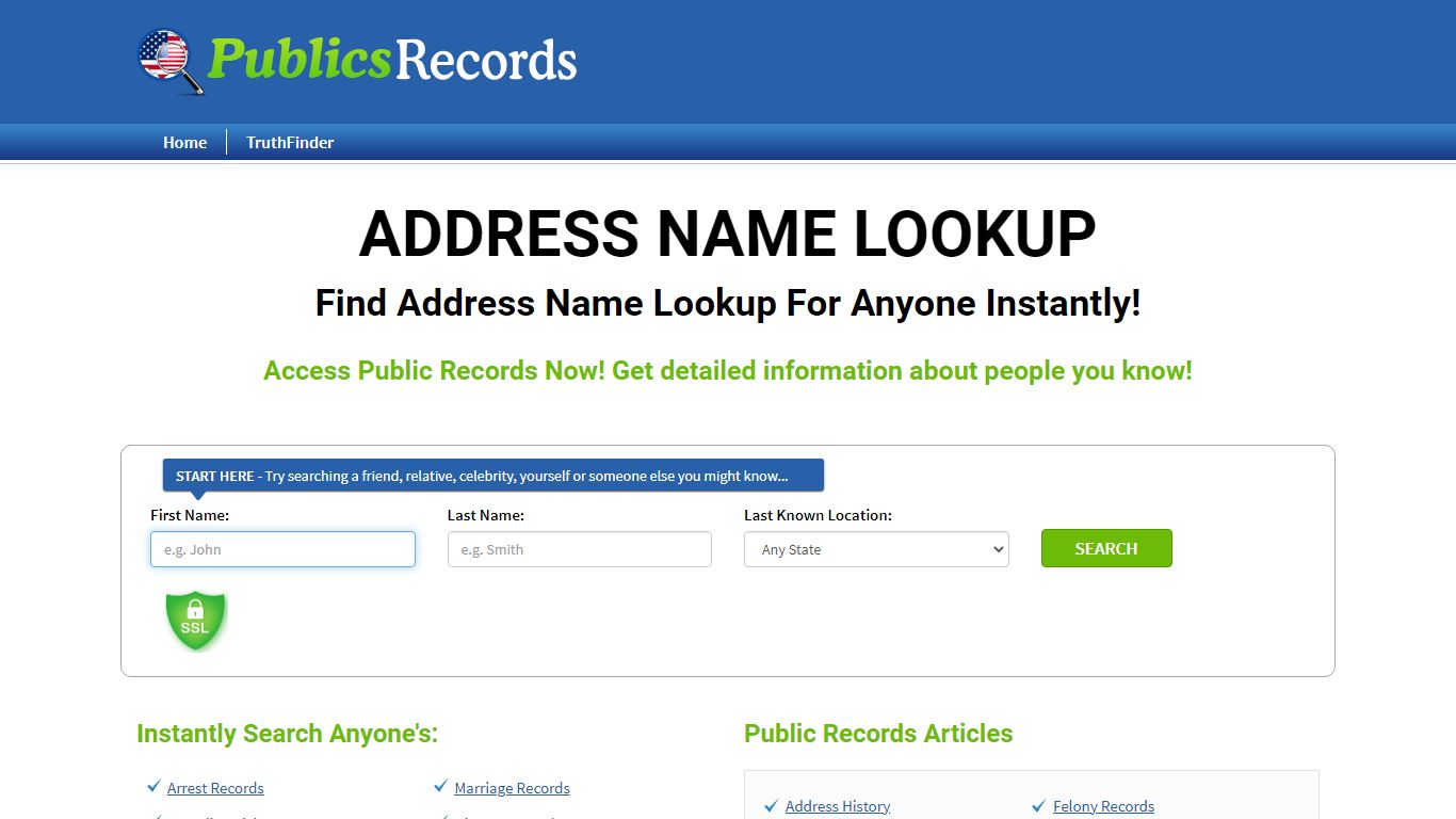 Find Address Name Lookup For Anyone Instantly!